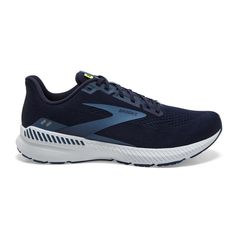 Brooks Launch GTS 8 Energy-Return Road Running Shoes - Men's - Peacoat/Legion Blue/Nightlife (39587-